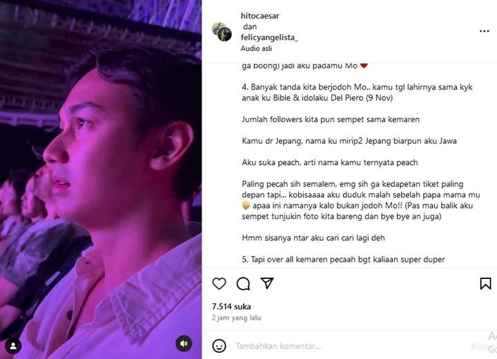 Caesar Hito Jejeritan Duduk Samping Ortu Momo di Konser TWICE