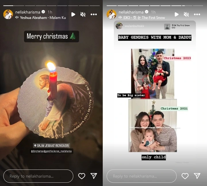 Putri Sulung Nella Kharisma Mendadak Disorot Saat Rayakan Natal