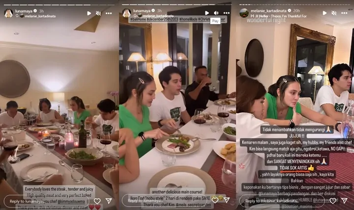 Luna Maya dan Maxime Bouttier Dipuji Mati-matian Ketika Natalan Bareng Teman