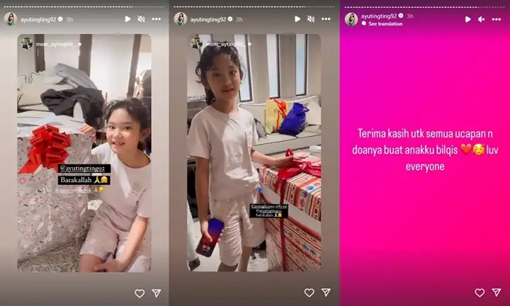 Putri Ayu Ting Ting Kebanjiran Hadiah Ultah dari Orang Spesial