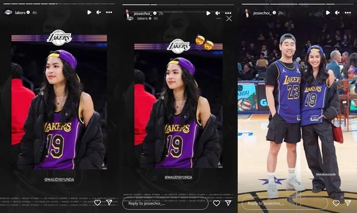 Maudy Ayunda Disorot Akun Resmi Tim Basket Lakers Berkat Dandan Tomboy
