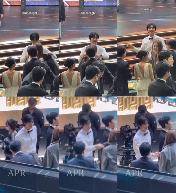 Ahn Hyo Seop memakaikan jas miliknya ke Lee Sung Kyung