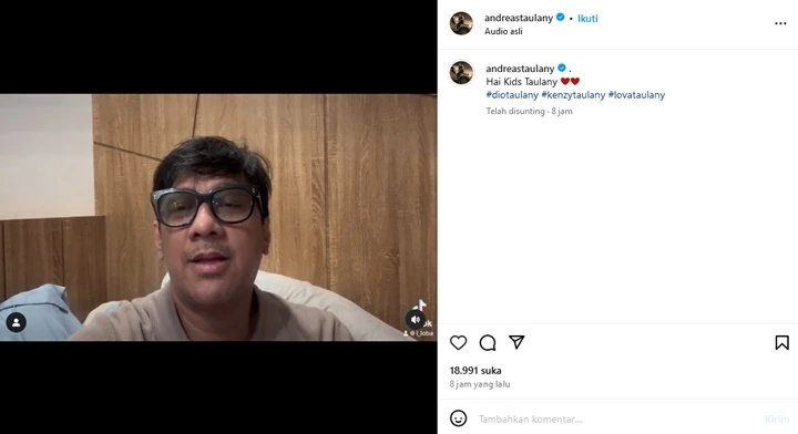 Andre Taulany Titip Salam Buat Anak usai Disomasi Pencipta Lagu \'Mungkinkah\'