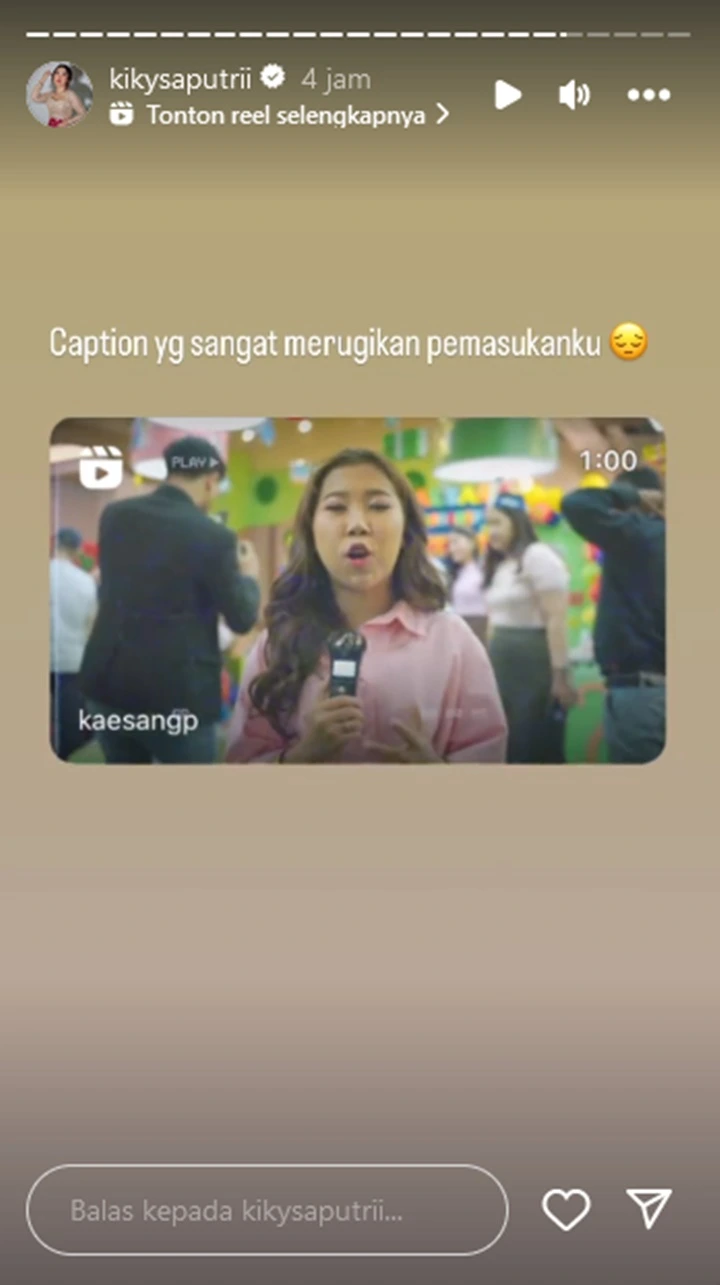 Kiky Saputri Merasa Dirugikan Imbas Ucapan Kaesang di Postingan Terbaru