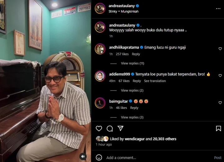 Andre Taulany Posting Video Satire usai Disomasi?