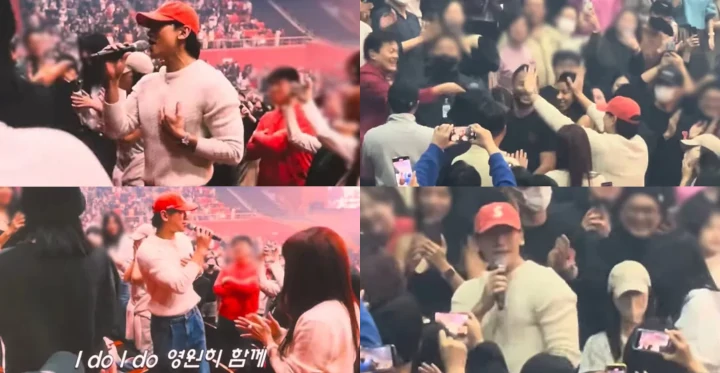 Rain dan Kim Tae Hee Ikut Ramaikan Konser Park Jin Young dari Bangku Penonton