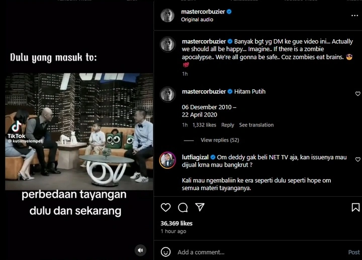 Deddy Corbuzier Beri Sentilan Menohok Soal Acara TV