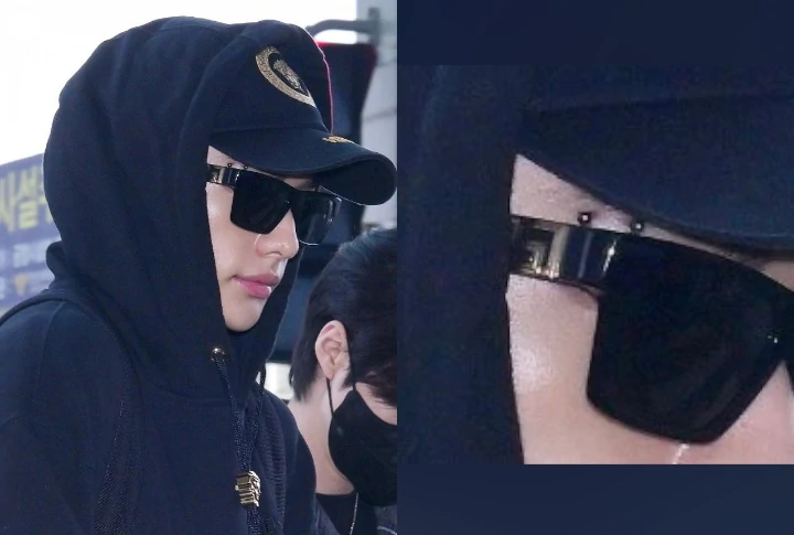Hyunjin Stray Kids Pamerkan Tindik Alis Saat OTW Jakarta untuk Golden Disc Awards 2024