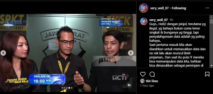 Veri AFI Jadi Korban Pinjol