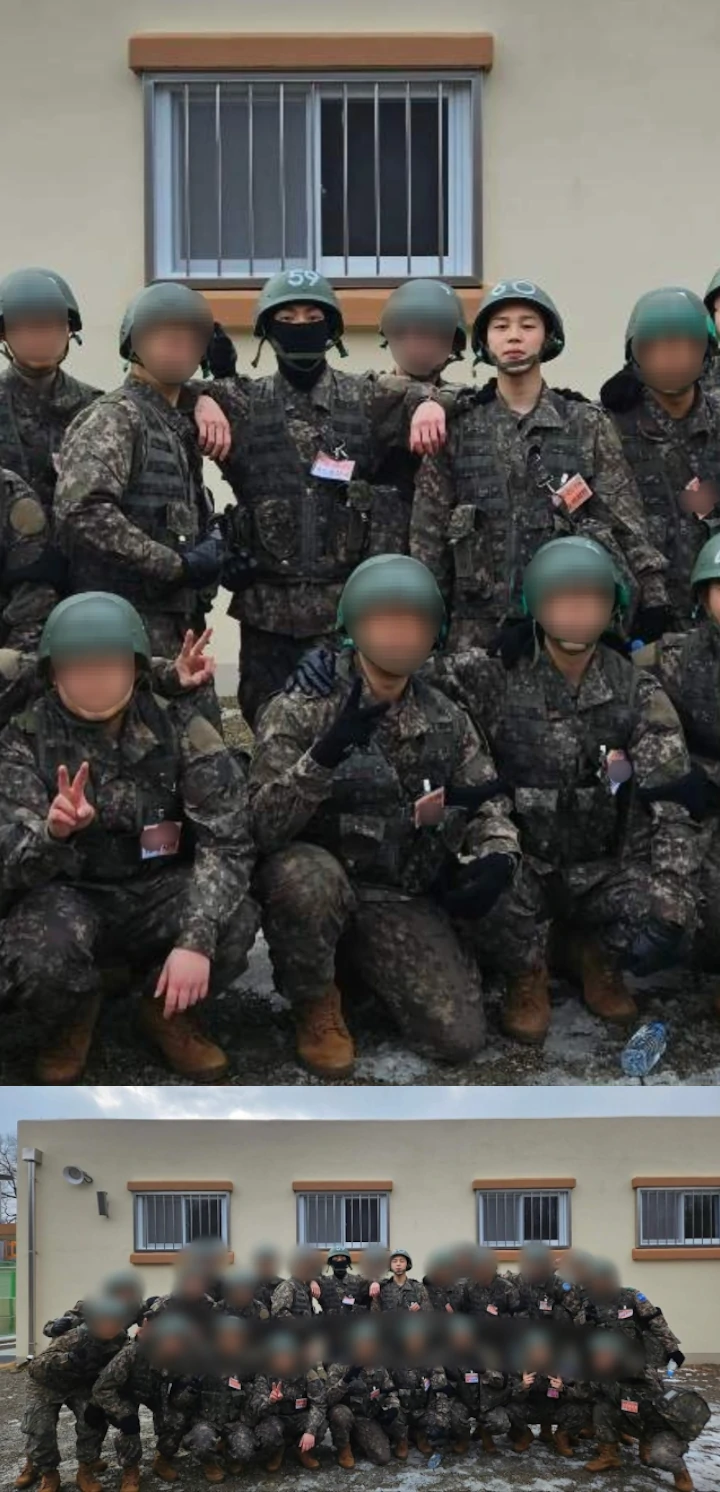 Jungkook dan Jimin BTS Pose Beda Saat Foto Akrab Bareng Peserta Lain di Kamp Militer