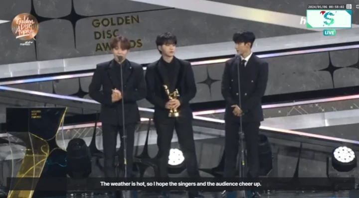 GDA 2024: Seungkwan Sambat Cuaca Panas Jakarta Saat SEVENTEEN BSS Menang