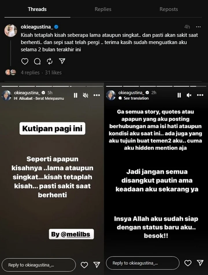 Okie Agustina Geram Diduga Galau Jelang Putusan Cerai