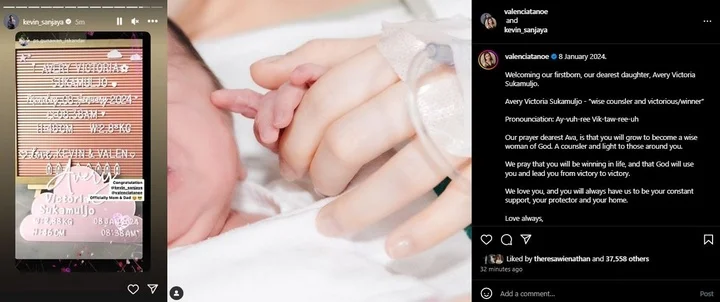 Putri Pertama Kevin Sanjaya
