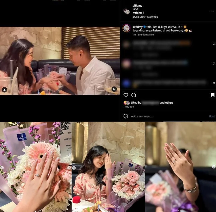 Ulfi Damayanti Dilamar Kekasih