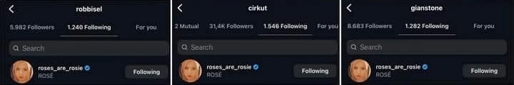 Rose BLACKPINK Terciduk Difollow Jajaran Produser Papan Atas Hollywood