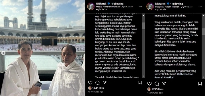 Kiki Farrel Curhat Soal Ayah