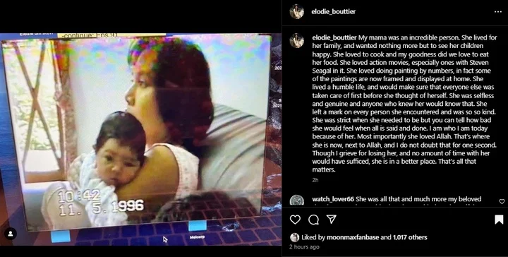 Adik Maxime Bouttier Kenang Mendiang Ibu