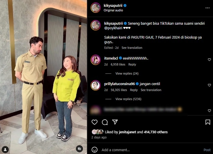 Prilly Latuconsina Sentil Kiky Saputri Gara-Gara Reza Rahadian