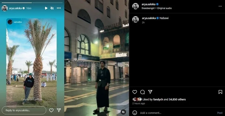Arya Saloka Lakukan Ibadah Umrah