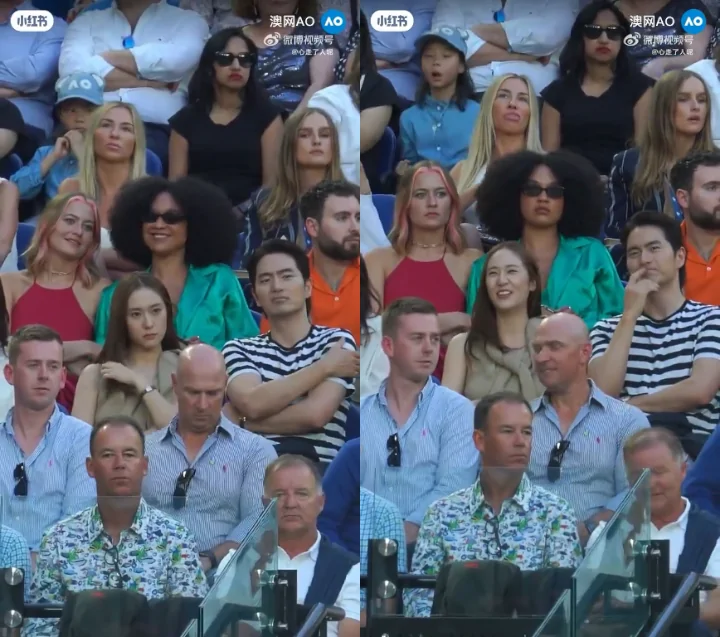 Krystal Jung dan Lee Jin Wook Nonton Tenis Bareng di Luar Negeri