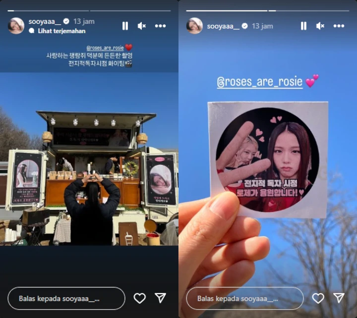 Rose Kirim Kejutan Manis untuk Jisoo BLACKPINK di Lokasi Syuting \'ORV\'