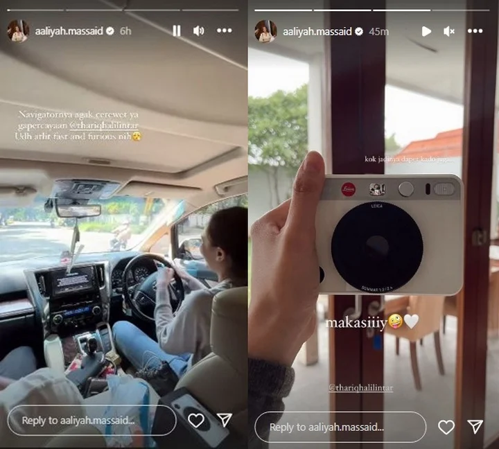 Aaliyah Massaid Girang Terima Hadiah Dadakan dari Thariq Halilintar