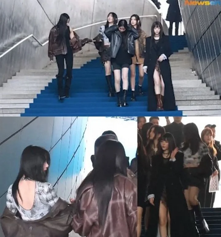 Minji NewJeans Gercep Bantu Hnni yang Nyaris Terpeleset di Acara Seoul Fashion Week