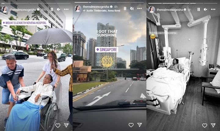 Momo Geisha Boyong Ibu ke Singapura