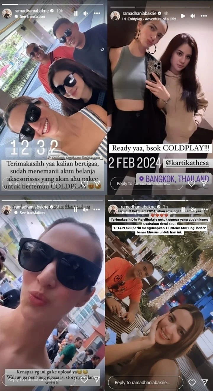 Nia Ramadhani Tersentuh Sikap Ardie Bakrie Jelang Nonton Konser Coldplay