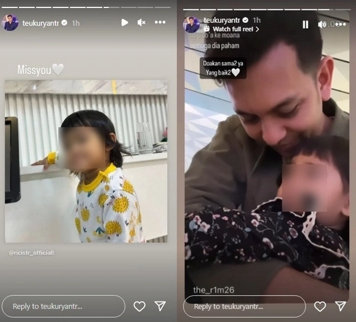 Teuku Ryan Rindukan Putri Ria Ricis