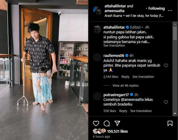 Raul Lemos Perhatian ke Atta Halilintar