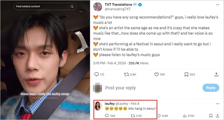 Yeonjun TXT Dinotice Penyanyi Cantik yang Pernah di-DM V BTS