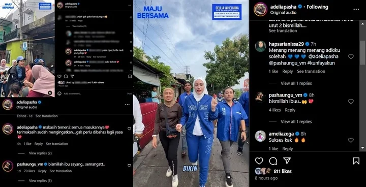 Adelia Pasha Pamer Vibes Positif usai Dikira Lepas Hijab