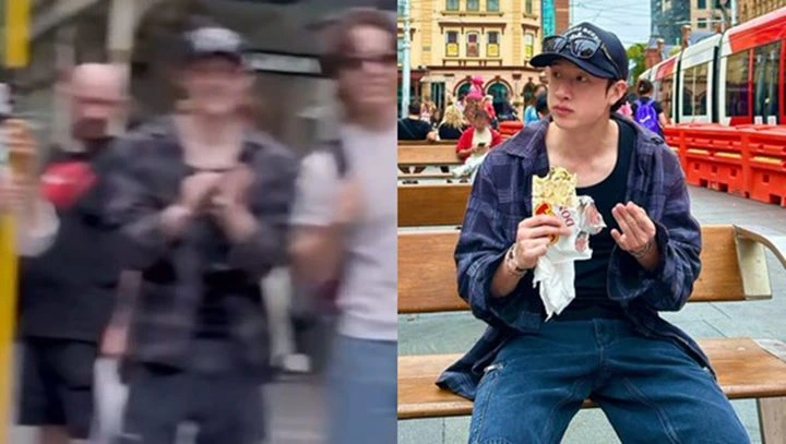 Bang Chan Stray Kids Viral Gegara Asyik Nonton Dance Cover VIVIZ di Australia