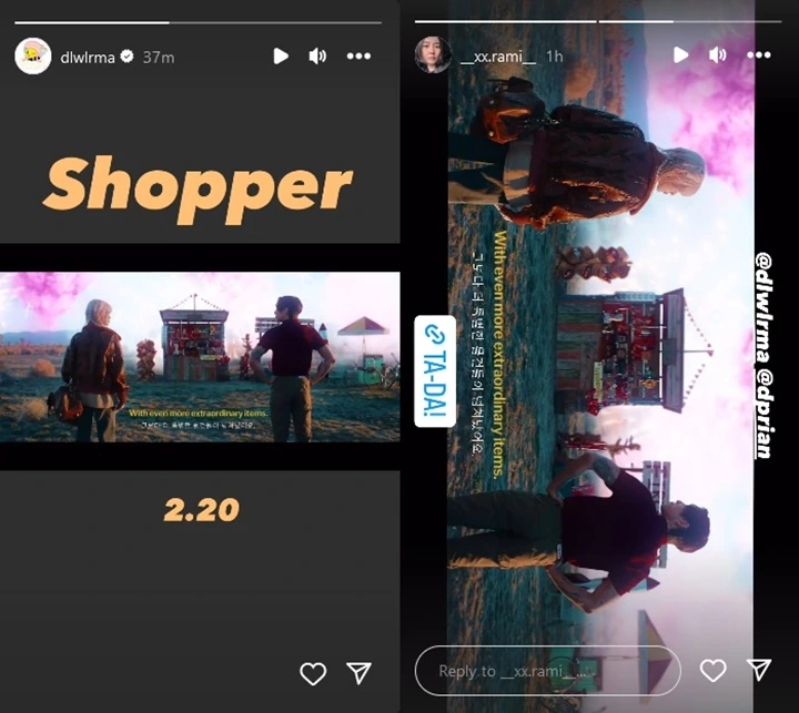 IU dan DPR IAN Saling Tatap-tatapan di Taeser MV \'Shopper\'