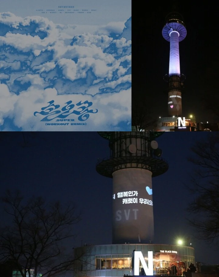 SEVENTEEN Gelar Perayaan Ultah Fans Bak Lamaran Pernikahan di Namsan Tower