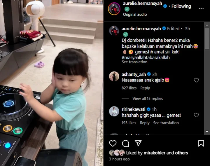 Ameena Putri Aurel Hermansyah Jadi DJ Cilik