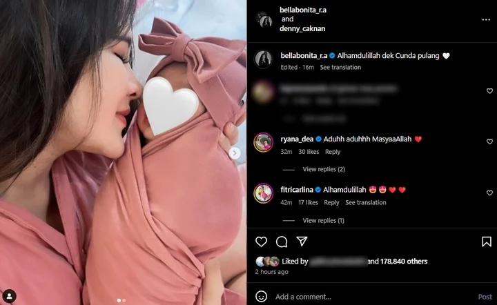 Potret Perdana Anak Denny Caknan dan Bella Bonita