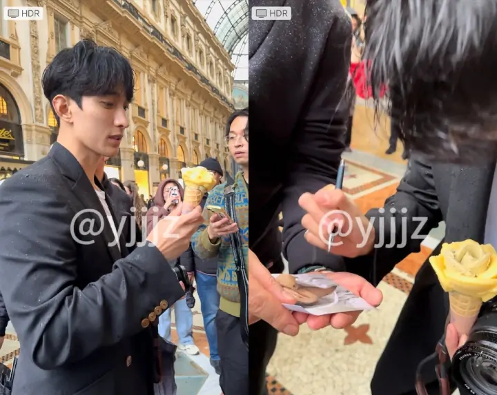 DK SEVENTEEN Harus Ladeni Fans saat Asyik Jajan di Milan