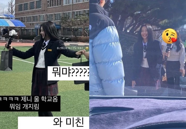 Jennie BLACKPINK Buat Heboh Gegara Berseragam Sekolah Korea untuk \'Apartement 404\'