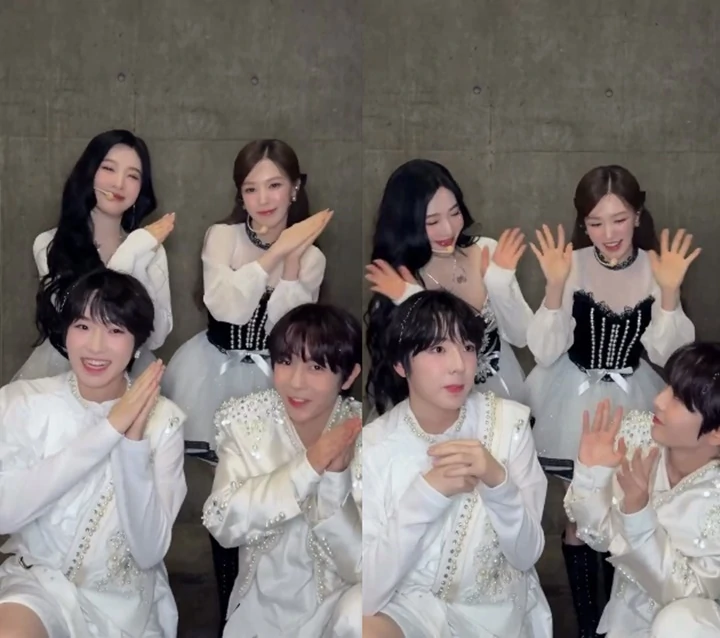 Sakuya NCT WISH Malah Bengong saat Dance Bareng Joy dan Wendy Red Velvet