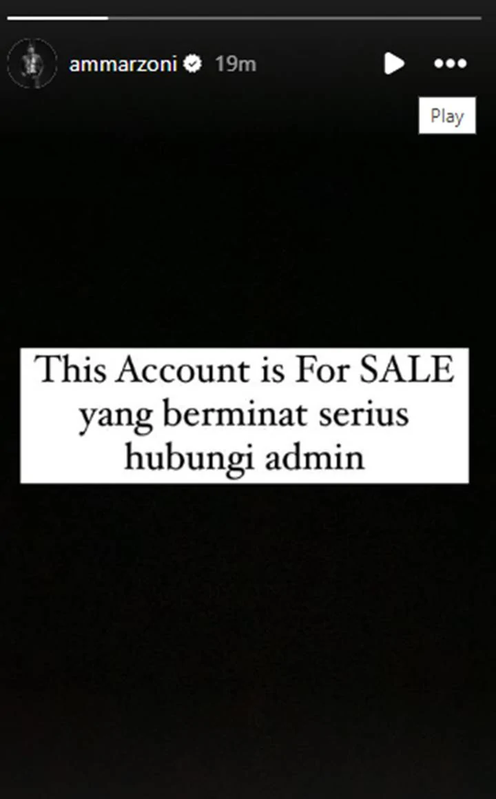 Ammar Zoni Diduga Jual Akun Instagramnya saat Karier Irish Bella Melesat  usai Cerai