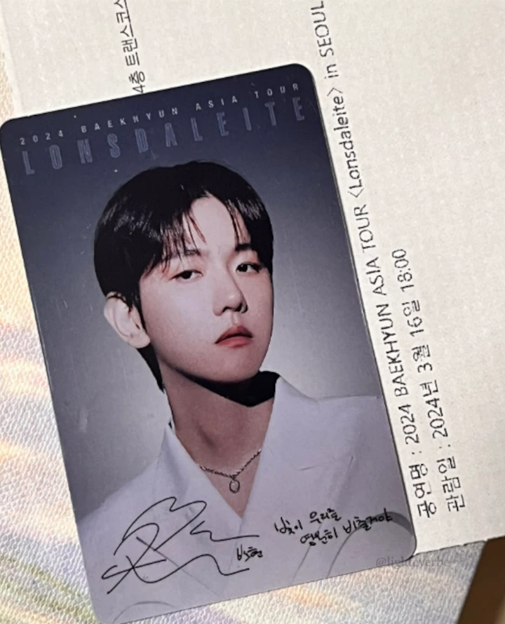 Tiket Konser Baekhyun EXO Viral Gegara Terlalu Unik