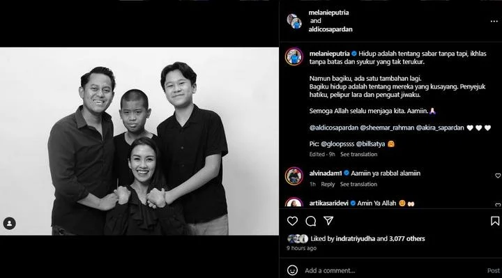 Melanie Putria Unggah Pesan Bijak