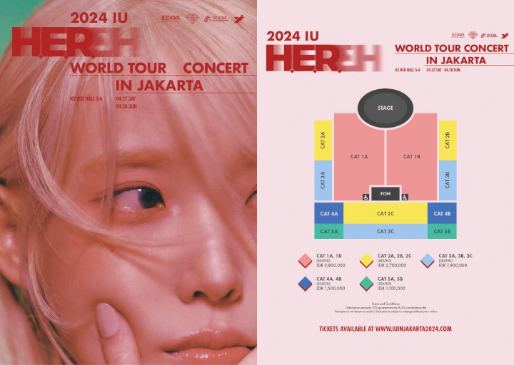 Price List Tiket Konser IU \'H.E.R. in Jakarta\' Akhirnya Dirilis