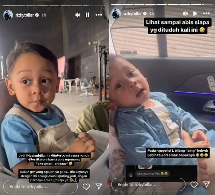 Levian Putra Semata Wayang Lesti Kejora dan Rizky Billar Ucapkan Kata \'Anjay\'