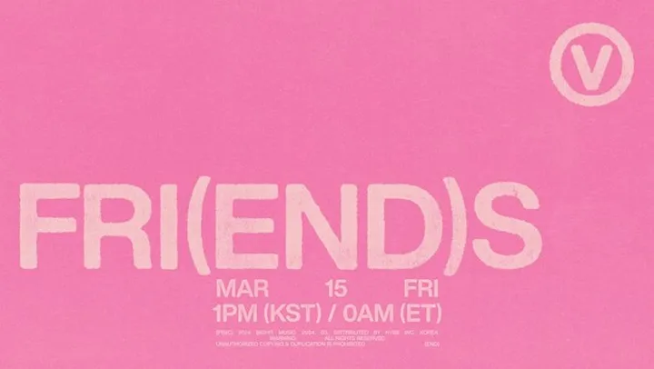 V BTS Siap Langkahi J-Hope untuk Rilis Single Digital \'FRI(END)S\'