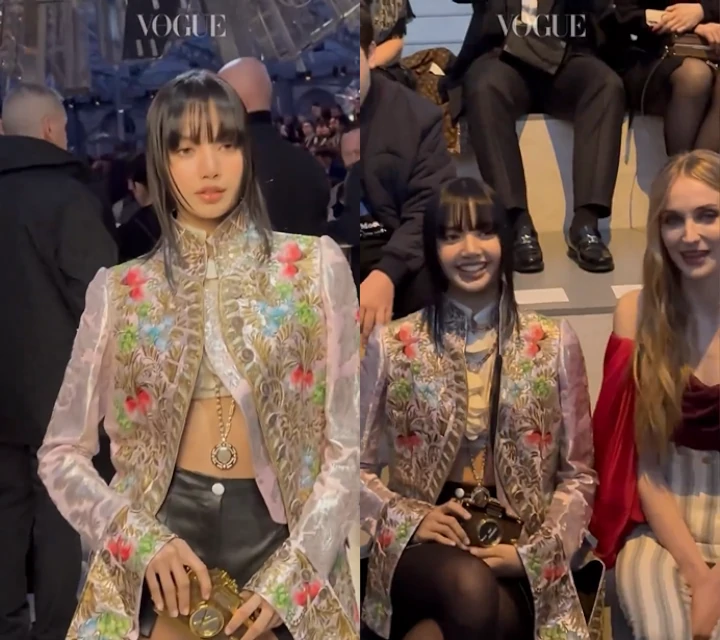 Lisa BLACKPINK Buat Kejutan di PFW 2024 usai Digosipkan Pindah Jadi BA Louis Vuitton