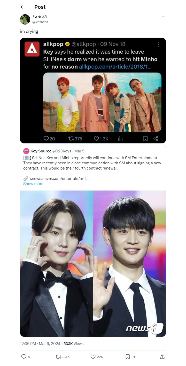 Pengakuan Key Keluar Dorm SHINee Gegara Minho Dibahas Lagi di Tengah Diskusi Kontrak