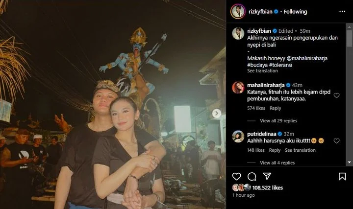 Mahalini Bak Bantah Rumor Murtad Rizky Febian